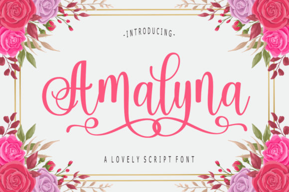 Amalyna: A Sweet Handwritten Font