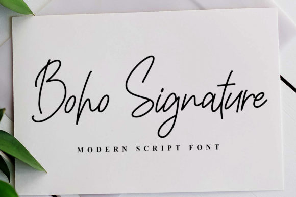 Boho Signature Font for Elegant Design