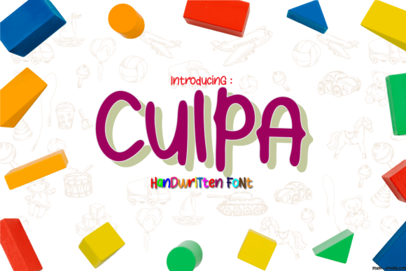 Culpa: A Handwritten Font for Creative Makers
