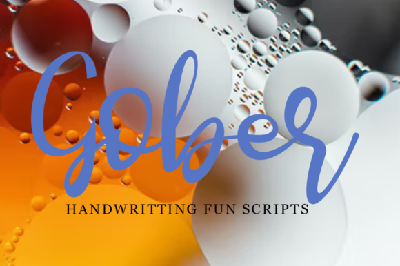 Gober: A Stylish Script Font for Makers