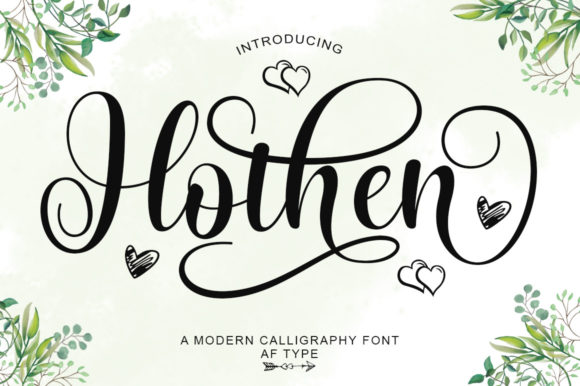 Hothen: A Script Font for Elegant Design