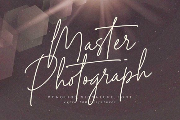 Master Photograph Font for Marketing
