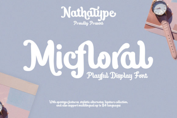 Micfloral: A Handwritten Font for Elegant Design