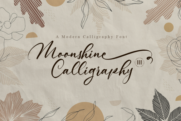 Moonshine Calligraphy: A Font for Elegant Expression