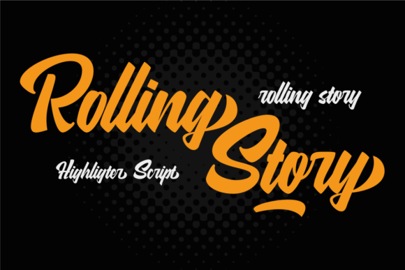 Rolling Story Font for Editorial Design