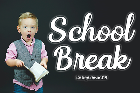School Break Font for Web Design