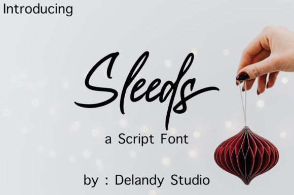 Sleeds: A Christmas Font for Creative Campaigns