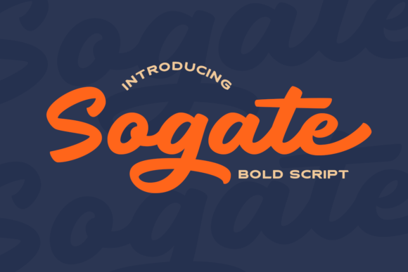 Sogate: A Bold Handwritten Font for Web Design