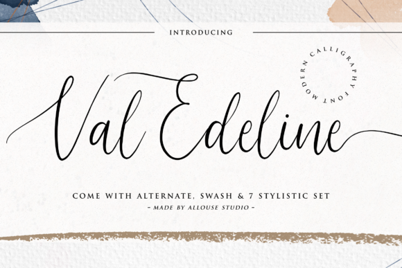 Val Edeline: Elegant Script Font